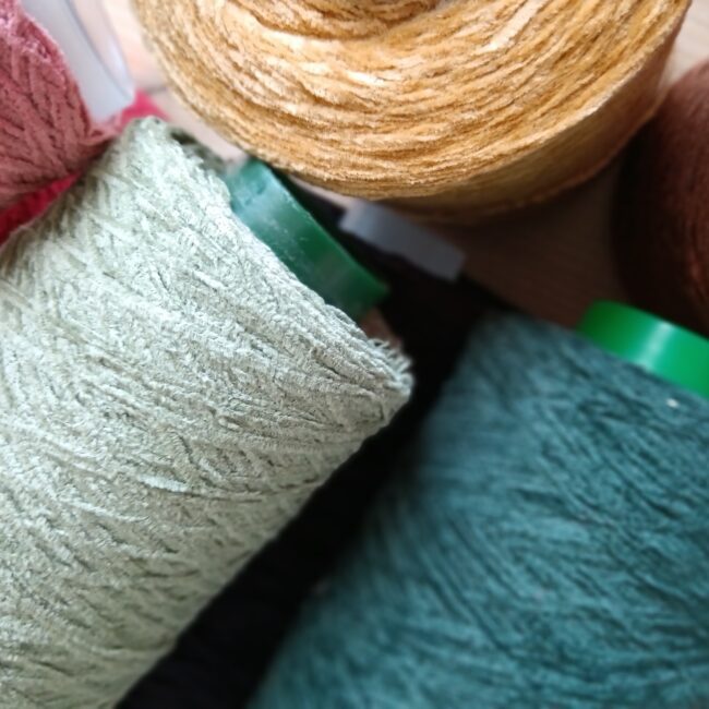 Cones of new chenille colours