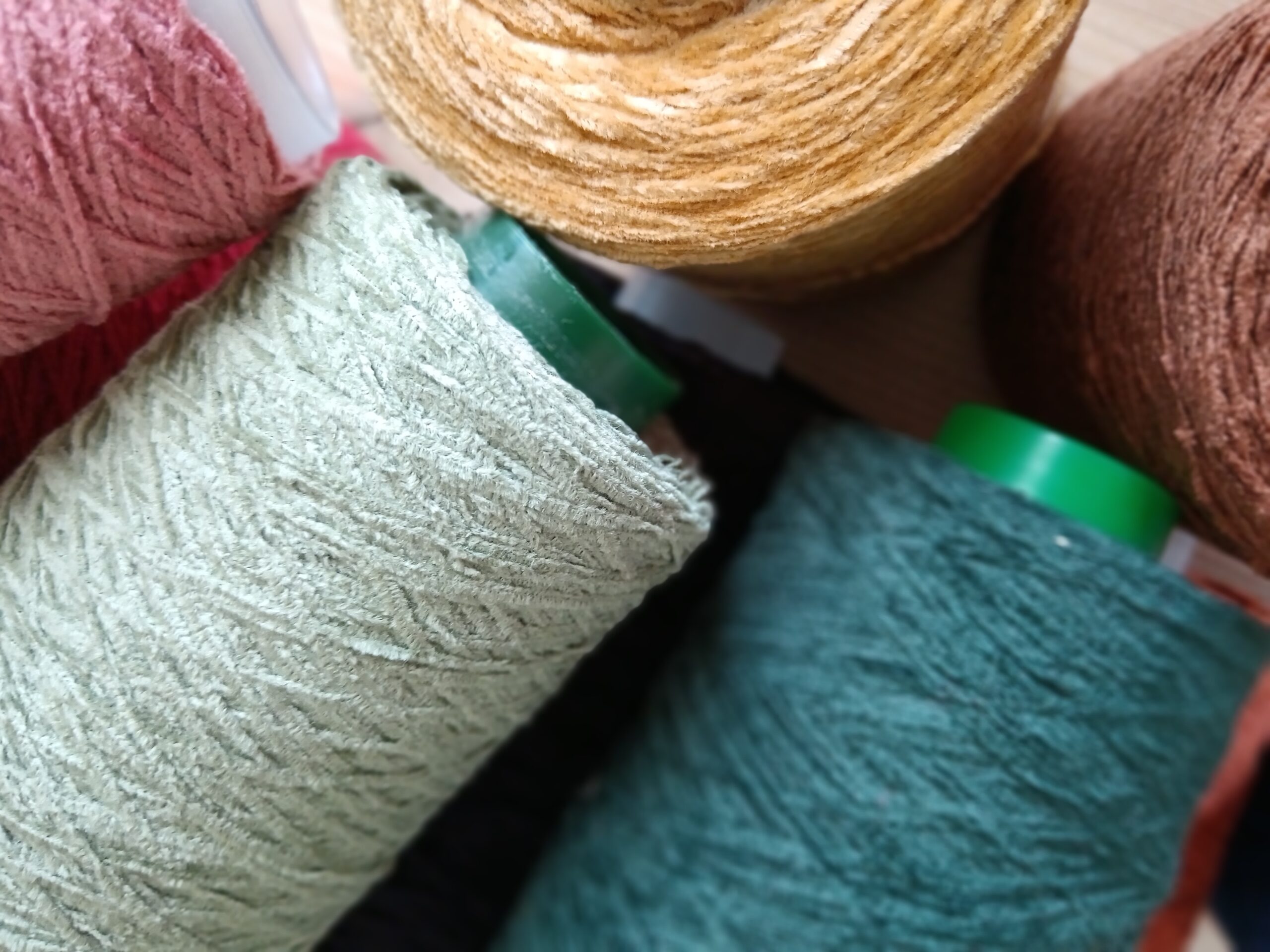 Cones of new chenille colours