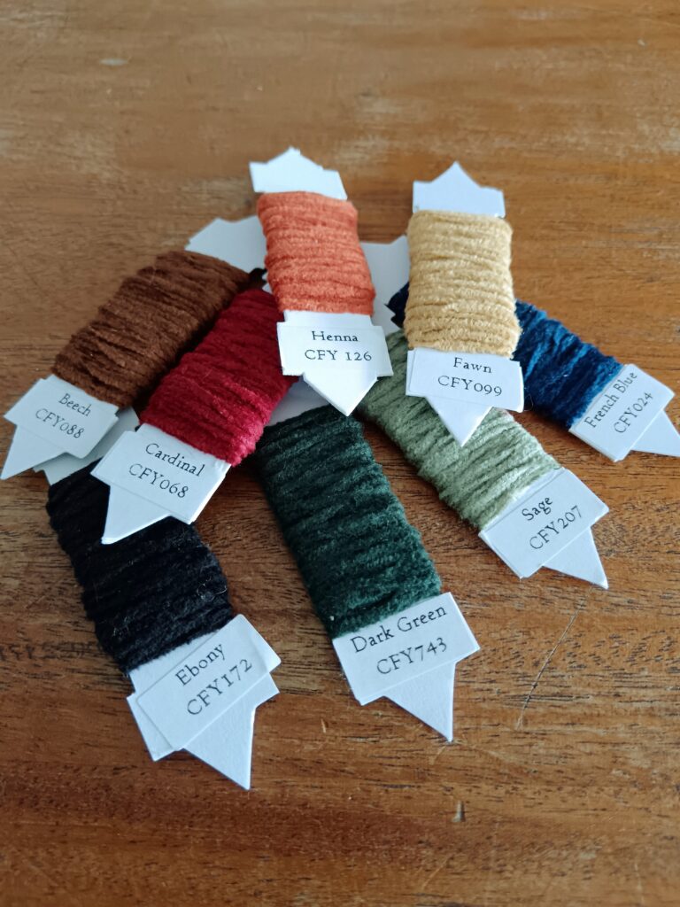 New chenille yarn wrappings