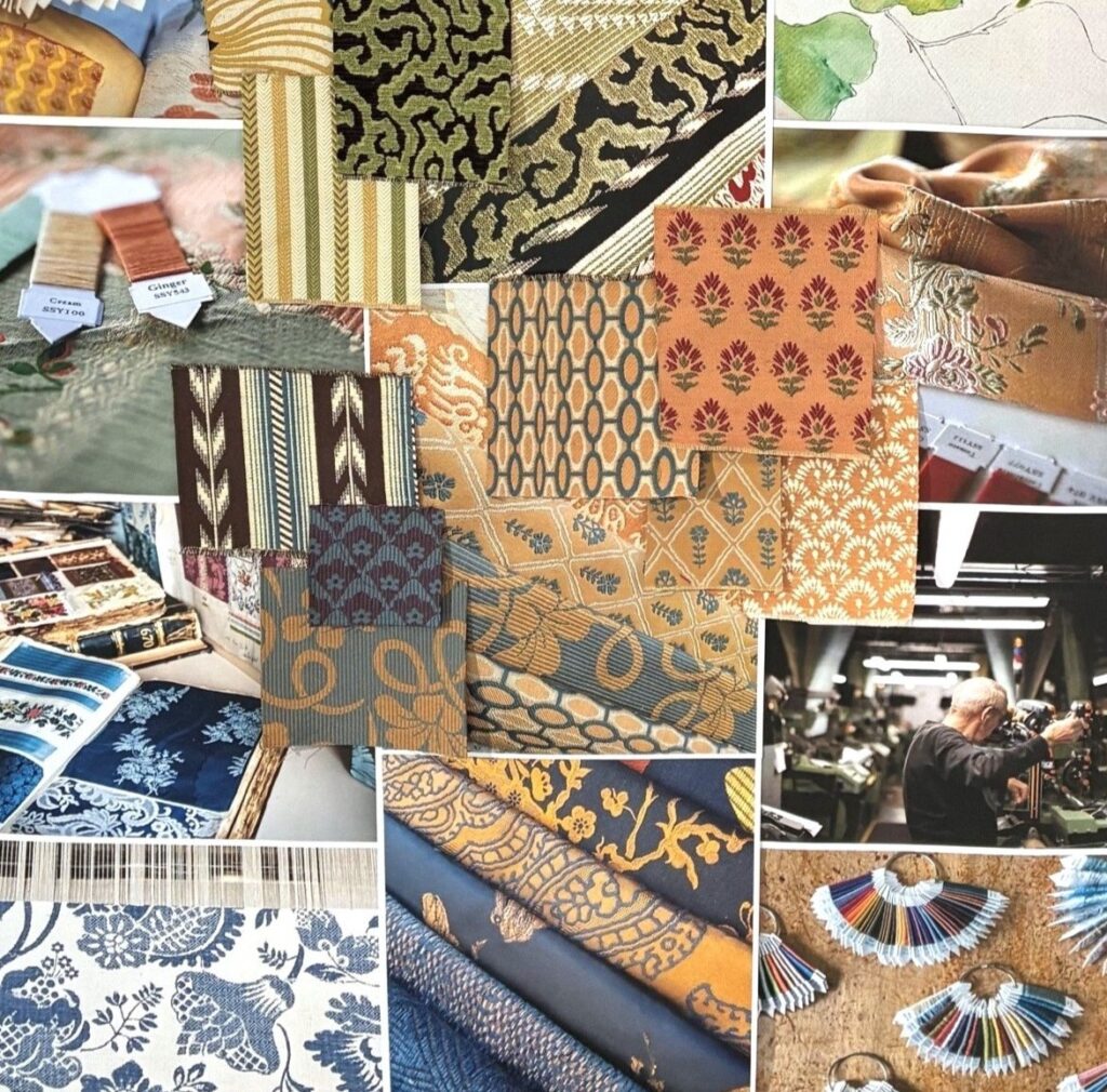 image board of david walters fabrics